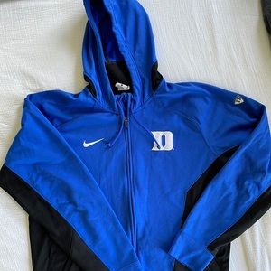 Duke Blue Devils, Nike zip up hoodie, mens large